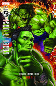 Generations: Banner Hulk & Totally Awesome Hulk #1 Unknown Comics Horn Connecting Exclusive Trade Variant - Marvel Comics