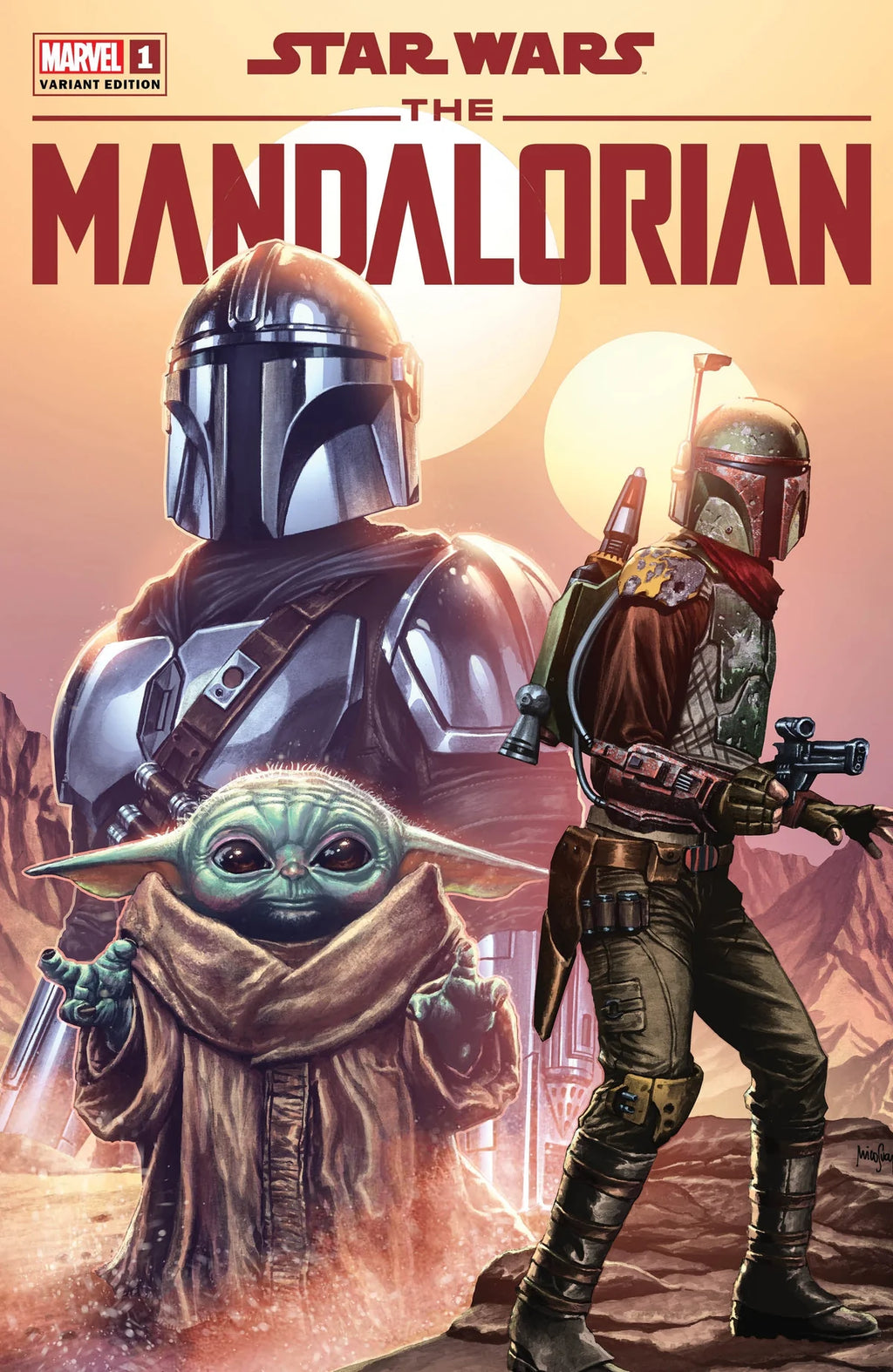 Star Wars: The Mandalorian Season 2 #1 Unknown Comics Mico Suayan Exclusive Trade Variant